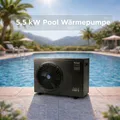 Pool Wärmepumpe 5,5 kW AquaForte Poolheizung bis 15m³ WiFi App Heizen Kühlen
