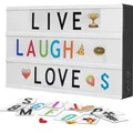 LED Lightbox A4,Vintage,USB,Batterie,192 Buchstaben,Emoticons,Dekoration
