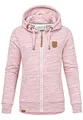 REPUBLIX Damen Sweatjacke Hoodie Sweatshirt Pullover Zipper Jacke RD-020 Bordeaux XXL
