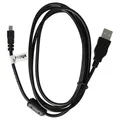 vhbw USB Kabel Datenkabel (Standard-USB Typ A) 150cm kompatibel mit Panasonic Lumix DMC-TZ4 Kamera