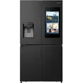 Hisense RQ760N4IFE Cross Door Kühl-Gefrierkombination, Total NoFrost, Smart Connectivity mit Display und WiFi - Schwarz