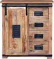 Design-Kommode Florenz aus natürlichem Mangoholz 90x45x100cm