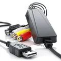 Aplic USB 2.0 Audio/Video Videokonverter High Speed Videograbber Quellen VCR VHS