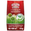 SUBSTRAL® Rasendünger mit Unkrautvernichter 9 kg, Langzeitwirkung 100 Tage, wikrt über Blatt und Wurzel, für 450 m²