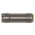 Corsair MP600 CORE 2TB M.2 NVMe PCIe x4 Gen4 SSD (Lesegeschwindigkeitenvon bis zu 4.950 MB/s sowie sequenziellen Schreibgeschwindigkeiten bis 3.700 MB/s, Hochgeschwindigkeitsschnittstelle) Aluminium