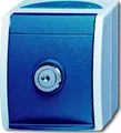 BJ APWG ocean Schuko 20EWSL-53 abschliessbar 1fach grau/ blaugrün