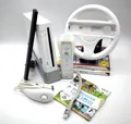 Nintendo Wii Spielekonsole Weiß + Wii Sports + Controller + Lenkrad *OVP - TOP*