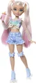 Barbie Dream Besties „Malibu“ Rollschuh-Modepuppe mit 9 Teilen zum Thema Make-up, Modepuppe, Weiblich, 4 Jahr(e), Mädchen, 127,5 mm, Mehrfarbig