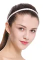 WIG ME UP - CXT-009-138 Haarband Haarreif geflochten Tracht traditionell 1cm schmal weiß braid