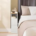 SoBuy Nachttisch schmal 20cm, Nachtschrank & Beistelltisch für Nischen FBT149-WN
