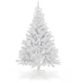 Spetebo Künstlicher Weihnachtsbaum Künstlicher Weihnachtsbaum groß - 180 cm / weiß, Kunstbaum, Kunst Tannenbaum Christbaum inklusive Baumständer weiß 180 cm