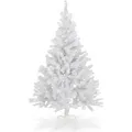 Spetebo - Künstlicher Weihnachtsbaum Groß - 180 Cm / Weiß - Kunst Tannenbaum Christbaum Inklusive Baumständer