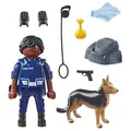 PLAYMOBIL Polizei Mit Hund Golden Golden One Size - Gold