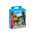 PLAYMOBIL 71162 Polizist mit Spürhund