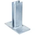 Alberts Pfostenträger Alberts Pfostenträger für Zaunpfosten 60 x 40 mm silberfarben