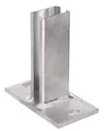 ALBERTS Pfostenträger Pfostenanker für Zaunpfosten Stahl verzinkt 60x40 mm