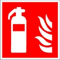 SafetyMarking Brandschutzaufkleber Feuerlöscher 15 cm x 15 cm