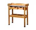 Tchibo - Pflanztisch mit Schubladen - 80x40x90cm - naturfarben - Holz / Metall