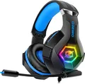 Ozeino Gaming Headset für PS4 PS5 PC,PS4 Kopfhörer mit Mikrofon 3D Surround