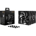 Pure Wings 3 120mm PWM 3-Pack, Gehäuselüfter schwarz, 3er-Pack, 120 mm