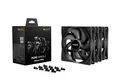 Be Quiet Gehäuselüfter Pure Wings 3 3-Pack 120mm PWM schwarz