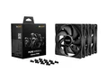 be quiet! Pure Wings 3 120mm PWM 3-Pack, Gehäuselüfter schwarz, 3er-Pack, 120 mm