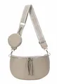 XL Damen Tasche Crossbody Gürteltasche Messenger-Tasche Hüfttasche Bauchtasche Umhängetasche Cross-Over Bodybag Schultertasche Handytasche Leder Optik Taupe