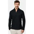 Indicode Langarmhemd Herren Brayden Herrenhemd Langarm mit Button-Down-Kragen schwarz XXL