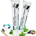Aktivkohle Zahnpasta -Schwarze Zahnpasta -Natürliche Zahnaufhellung -Kokosnuss Aktivkohle Zahncreme -Kohle Zahnpasta Ohne Fluorid -Charcoal Zahnpasta -Charcoal Toothpaste -Weiße Zähne 2Stück