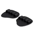 GORILLA SPORTS® Griffpolster - Set, Gummi, Neopren, Schwarz - Grip Pads, Bodybuilding Zubehör, Fitness Handschutz, Griffpads für Gym, Krafttraining