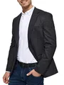 JEFF Herren Oscar Sakko mit Stretch | Anzugjacke Jackett Herrenblazer Fischgrätenmuster oder Kariert Mini Check, 50