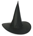 Fries Hexen-Kostüm Damen Hexen Hut Hexenhut Gr 58 Schwarz Halloween Fasching Karneval, Schwarzer Hexen Hut