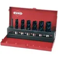 Ruko - Kernbohrersatz 7 Teilig Ø 12-14-16-18-20-22 Mm Hss Tialn-beschichtet Schnitttiefe 30 Mm Weldon