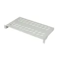 Koscom Connect Fachboden für Netzwerkschrank 19 Zoll I Server Rack Ablagefach 483 x 250 x 45 mm I 1 HE Einlegeboden zum Festeinbau I Perforiertes Lochblech I Traglast 25 kg (Grau, 250 mm)