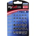 HyCell Alkaline Knopfzellen Set (30 Stk., AG10, 130 mAh) (PBIA31)
