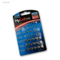 Knopfzellen 30er Sparset HyCell, je 5x LR60/LR41/LR66/LR54/LR43/LR44 Alkaline