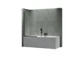 Mai & Mai Badewannenaufsatz Duschwand für Badewanne Badewannenfaltwand ESG GLAS NANO C201