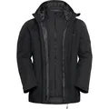 Jack Wolfskin TAUBENBERG 3IN1 Doppeljacke Herren in black, Größe XL