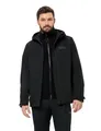Jack Wolfskin Herren Taubenberg 3-in-1 M Jacket, Schwarz, XL EU