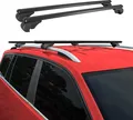 OMAC Universal Dachträger Gepäckträger für Auto 75kg 120cm Aluminium Schwarz 2x