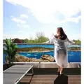 MyMaxxi Sichtschutzelement Balkonbanner Küste Berge Balkon Sichtschutz Garten bunt 300 cm x 90 cm