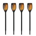 Solarleuchte Gartenlicht 4er-Set Lampe 6–8 h Wasserdicht Kunststoff Schwarz