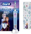 Oral-B Pro Kids Frozen Elektrische Zahnbürste inkl. Sensitiv+ Modus, 4 Sticker