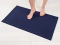 Katoenen Antislip-Badmat, 51x86 cm, donkerblauw
