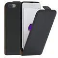 EAZY CASE Hülle kompatibel mit iPhone 7 Plus / 8 Plus Flip Cover zum Aufklappen, Handyhülle aufklappbar, Schutzhülle, Flipcover, Flipcase, Flipstyle Case vertikal klappbar, aus Kunstleder, Schwarz