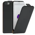 Tasche für Apple iPhone 8 / 7 Plus Flip Case Handy Schutz Hülle Cover Schwarz