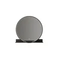 Lucande Spiegel Badspiegel LED Ablage Aluminium Glas schwarz CCT Beleuchtung Mir