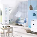 Tadessi Vliestapete Tapete Kinderzimmer M1-No.750, Vliestapete, Blau, Grau, Tapete blau|grau