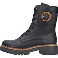 Rieker Damen Schnürstiefel 38007-36, 38007-37, 38007-38, 38007-39, 38007-40 RIE-72613 schwarz 36 - Schwarz - 36
