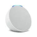Echo Pop (Neueste Generation) | Kompakter und smarter Bluetooth-Lautsprecher mit vollem Klang und Alexa | Weiß